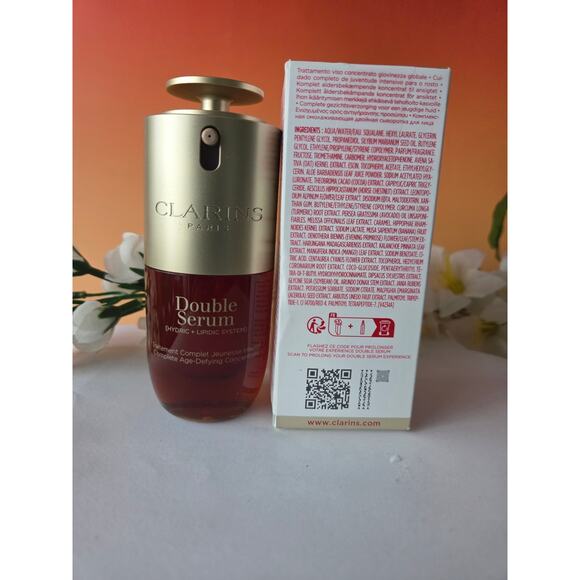 Clarins Double Serum Hydric+Lipid System Complete age Defying Concentra 30ml/1fl - Picture 4 of 5